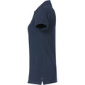 Dunkel-Marineblau - Side - Clique - "Heavy Premium" Poloshirt für Damen