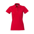 Rot - Front - Clique - "Heavy Premium" Poloshirt für Damen