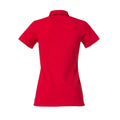 Rot - Back - Clique - "Heavy Premium" Poloshirt für Damen