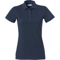 Dunkel-Marineblau - Front - Clique - "Heavy Premium" Poloshirt für Damen