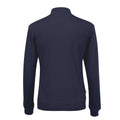 Marineblau - Back - Cottover - Sweatshirt mit halbem Reißverschluss für Herren-Damen Unisex