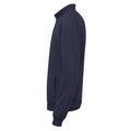 Marineblau - Side - Cottover - Sweatshirt mit halbem Reißverschluss für Herren-Damen Unisex