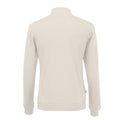 Naturweiß - Back - Cottover - Sweatshirt mit halbem Reißverschluss für Herren-Damen Unisex