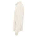 Naturweiß - Side - Cottover - Sweatshirt mit halbem Reißverschluss für Herren-Damen Unisex