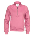Pink - Front - Cottover - Sweatshirt mit halbem Reißverschluss für Herren-Damen Unisex
