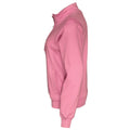 Pink - Side - Cottover - Sweatshirt mit halbem Reißverschluss für Herren-Damen Unisex