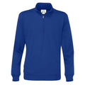 Königsblau - Front - Cottover - Sweatshirt mit halbem Reißverschluss für Herren-Damen Unisex