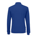 Königsblau - Back - Cottover - Sweatshirt mit halbem Reißverschluss für Herren-Damen Unisex