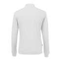 Weiß - Back - Cottover - Sweatshirt mit halbem Reißverschluss für Herren-Damen Unisex
