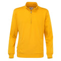 Gelb - Front - Cottover - Sweatshirt mit halbem Reißverschluss für Herren-Damen Unisex