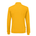 Gelb - Back - Cottover - Sweatshirt mit halbem Reißverschluss für Herren-Damen Unisex