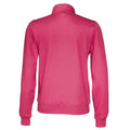 Dunkle Kirsche - Back - Cottover - Sweatshirt mit halbem Reißverschluss für Herren-Damen Unisex