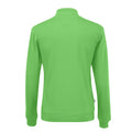Grün - Back - Cottover - Sweatshirt mit halbem Reißverschluss für Herren-Damen Unisex