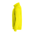 Auffälliges Gelb - Side - Clique - "Basic" Sweatshirt mit halbem Reißverschluss für Herren-Damen Unisex
