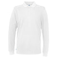 Weiß - Front - Cottover - T-Shirt für Herren Langärmlig