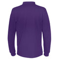 Violett - Back - Cottover - T-Shirt für Herren Langärmlig