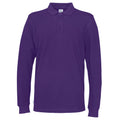 Violett - Front - Cottover - T-Shirt für Herren Langärmlig