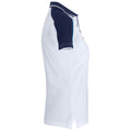 Weiß-Marineblau - Side - Clique - "Pittsford" Poloshirt für Damen