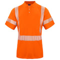 Orange - Front - Projob - Poloshirt für Herren