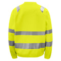 Gelb - Back - Projob - Sweatshirt für Herren