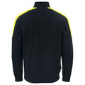 Schwarz-Gelb - Back - Projob - Sweatshirt mit halbem Reißverschluss für Herren