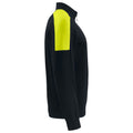 Schwarz-Gelb - Side - Projob - Sweatshirt mit halbem Reißverschluss für Herren