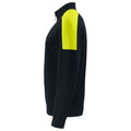 Schwarz-Gelb - Lifestyle - Projob - Sweatshirt mit halbem Reißverschluss für Herren
