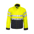 Gelb-Marineblau - Front - Projob - Reflektierende Jacke für Herren