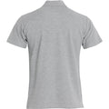 Grau - Back - Clique - "Basic" Poloshirt für Herren