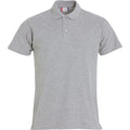 Grau - Front - Clique - "Basic" Poloshirt für Herren