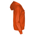 Orange - Side - Cottover - Hoodie mit durchgehendem Reißverschluss für Damen