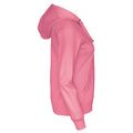 Pink - Side - Cottover - Hoodie mit durchgehendem Reißverschluss für Damen