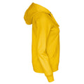 Gelb - Side - Cottover - Hoodie mit durchgehendem Reißverschluss für Damen