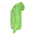 Grün - Side - Cottover - Hoodie mit durchgehendem Reißverschluss für Damen