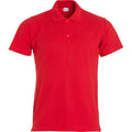 Rot - Front - Clique - "Basic" Poloshirt für Herren