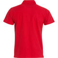 Rot - Back - Clique - "Basic" Poloshirt für Herren