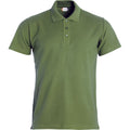Armee-Grün - Front - Clique - "Basic" Poloshirt für Herren