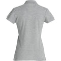 Grau - Back - Clique - Poloshirt für Damen