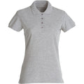 Grau - Front - Clique - Poloshirt für Damen