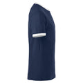 Marineblau-Weiß - Side - Clique - "Nome" T-Shirt für Herren-Damen Unisex