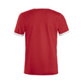 Rot-Weiß - Back - Clique - "Nome" T-Shirt für Herren-Damen Unisex