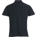 Schwarz - Back - Clique - Poloshirt für Kinder kurzärmlig