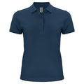 Dunkel-Marineblau - Front - Clique - Poloshirt für Damen