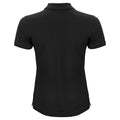 Schwarz - Back - Clique - Poloshirt für Damen