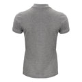 Grau meliert - Back - Clique - Poloshirt für Damen