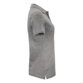 Grau meliert - Side - Clique - Poloshirt für Damen