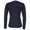 Marineblau - Back - Cottover - T-Shirt für Damen Langärmlig