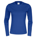 Königsblau - Front - Cottover - T-Shirt für Damen Langärmlig