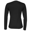 Schwarz - Back - Cottover - T-Shirt für Damen Langärmlig
