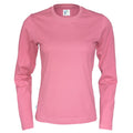 Pink - Front - Cottover - T-Shirt für Damen Langärmlig